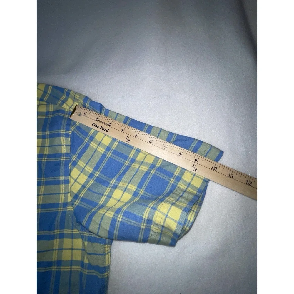 St. Johns Bay Performance‎ Shirt Button Up Plaid Multicolored Mens XL